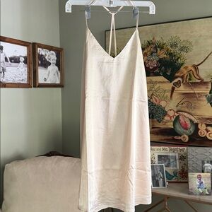 YMI Satin Cream Dress NNW (New Never Worn)